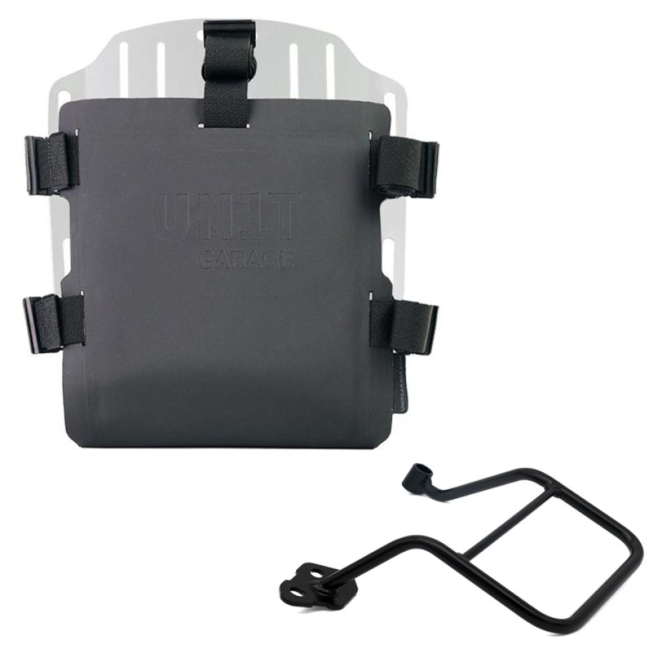 Portabolsa de aluminio con frontal ajustable de Hypalon y enganche rápido + KTM 1290/1390 Super Adventure S-R Bastidor izquierdo