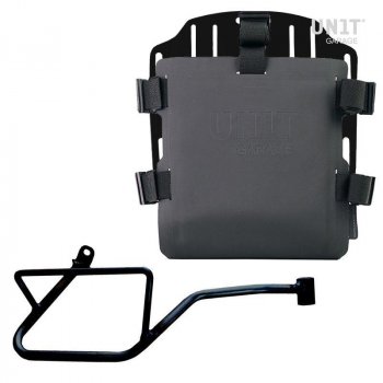 Portabolsa de aluminio con frontal ajustable de Hypalon y enganche rápido + Chasis Derecho Moto Guzzi V7 EURO5 PLUS (2025 en adelante)