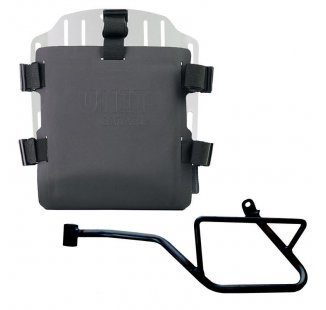 Portabolsa de aluminio con frontal ajustable de Hypalon y enganche rápido + Chasis Izquierdo Moto Guzzi V7 EURO5 PLUS (2025 en adelante) 
