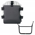 Portabolsa de aluminio con frontal ajustable de Hypalon y enganche rápido + Chasis Moto Guzzi V85 TT (2024 en adelante) Izquierdo
