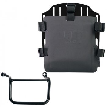 Portabolsas de aluminio con frontal Hypalon regulable y enganche rápido + Royal Enfield Guerrilla 450 Right Frame