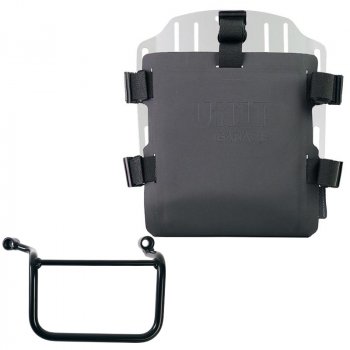 Portabolsas de aluminio con frontal Hypalon regulable y enganche rápido + Royal Enfield Guerrilla 450 Right Frame