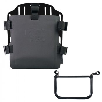 Portabolsa de aluminio con frontal ajustable de Hypalon y enganche rápido + Cuadro Royal Enfield Himalayan 450 (2024 en adelante) Izquierdo