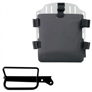 Portabolsa de aluminio con frontal ajustable de Hypalon y enganche rápido + Bastidor derecho Royal Enfield Hunter 350