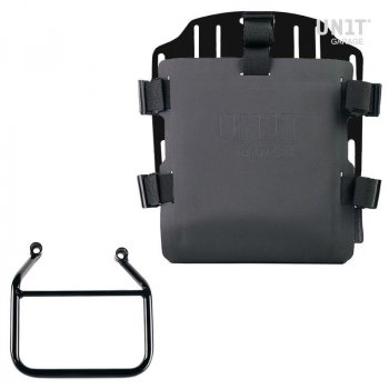 Portabolsa de aluminio con frontal ajustable de Hypalon y enganche rápido + Thriumph Speed 400 & Scrambler 400 X Cuadro Derecho (Sólo compatible con nuestro código de escape bajo: 4206Low)