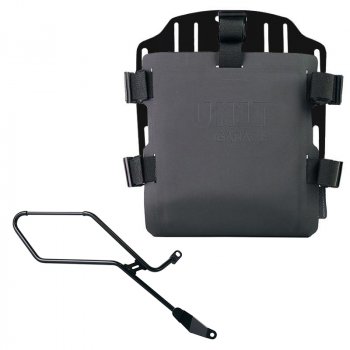 Portabolsa de aluminio con frontal ajustable de Hypalon y enganche rápido + Marco derecho de la Triumph Bonneville Bobber