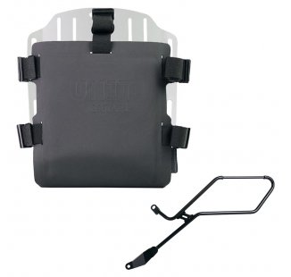 Portabolsa de aluminio con frontal ajustable de Hypalon y enganche rápido + Marco izquierdo de la Triumph Bonneville Bobber