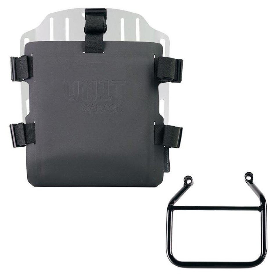 Portabolsa de aluminio con frontal ajustable de Hypalon y enganche rápido + Triumph Speed 400 & Scrambler 400 X Chasis Izquierdo