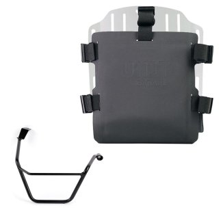 Portabolsa de aluminio con frontal ajustable de Hypalon y enganche rápido + Chasis derecho Triumph Street Scrambler 900 (a partir de 2026)