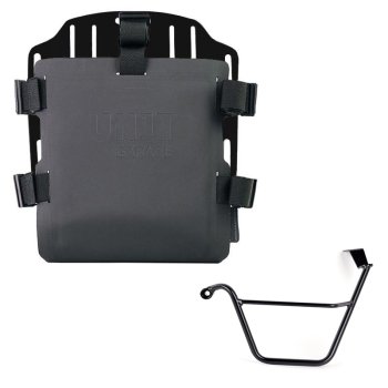 Portabolsa de aluminio con frontal ajustable de Hypalon y enganche rápido + Triumph Street Scrambler 900 (a partir de 2026) Chasis izquierdo