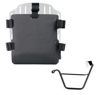 Portabolsa de aluminio con frontal ajustable de Hypalon y enganche rápido + Triumph Street Scrambler 900 (a partir de 2026) Chasis izquierdo
