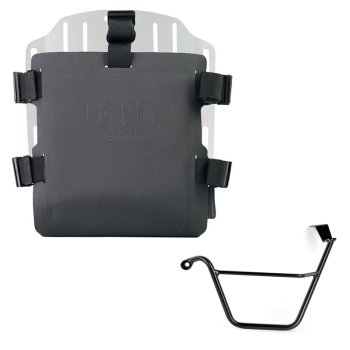Portabolsa de aluminio con frontal ajustable de Hypalon y enganche rápido + Triumph Street Scrambler 900 (a partir de 2026) Chasis izquierdo