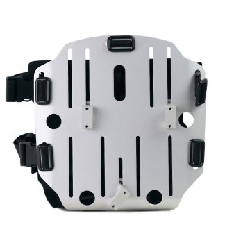 Portabolsa de aluminio con frontal ajustable de Hypalon y enganche rápido