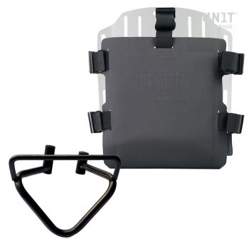 Portabolsa de aluminio con frontal ajustable de Hypalon y enganche rápido + marco