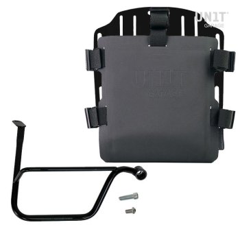 Portabolsa de aluminio con frontal ajustable de Hypalon y enganche rápido + marco