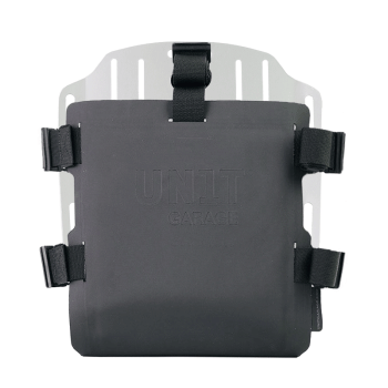 Portabolsa de aluminio con frontal ajustable en Hypalon y enganche rápido + marco