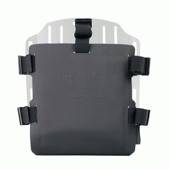 Portabolsa de aluminio con frontal ajustable en Hypalon y enganche rápido + marco