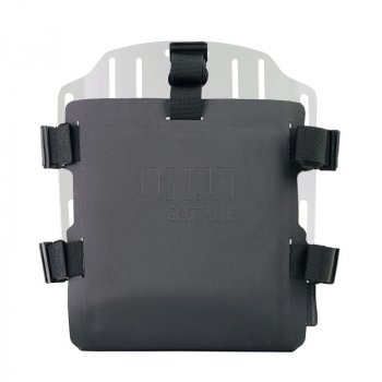 Portabolsa de aluminio con frontal ajustable en Hypalon y enganche rápido + marco