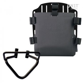 Portabolsa de aluminio con frontal ajustable de Hypalon y enganche rápido + marco