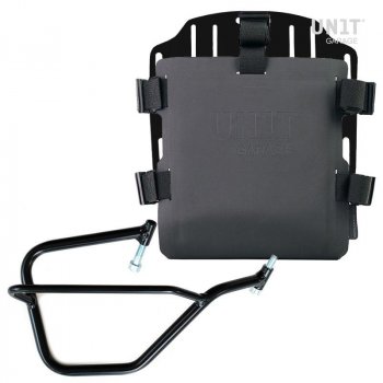 Portabolsa de aluminio con frontal ajustable de Hypalon y enganche rápido + marco