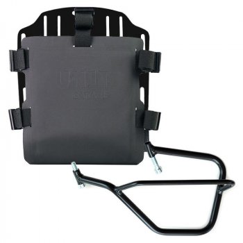 Portabolsa de aluminio con frontal ajustable de Hypalon y enganche rápido + marco