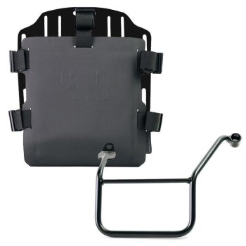 Portabolsa de aluminio con frontal ajustable de Hypalon y enganche rápido + marco