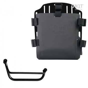 Portabolsa de aluminio con frontal ajustable de Hypalon y enganche rápido + marco