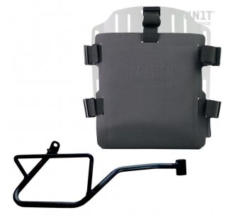 Portabolsa de aluminio con frontal ajustable de Hypalon y enganche rápido + marco