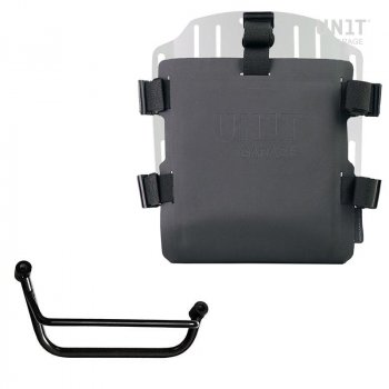Portabolsa de aluminio con frontal ajustable de Hypalon y enganche rápido + marco