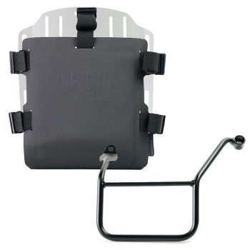Portabolsa de aluminio con frontal ajustable de Hypalon y enganche rápido + marco