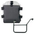 Portabolsa de aluminio con frontal ajustable de Hypalon y enganche rápido + Chasis Yamaha izquierdo