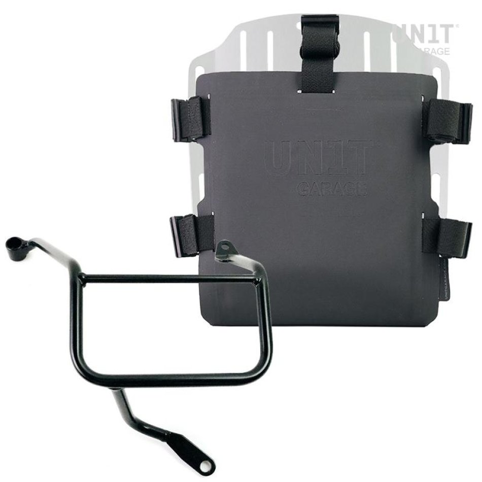 Portabolsa de aluminio con frontal ajustable de Hypalon y enganche rápido + marco