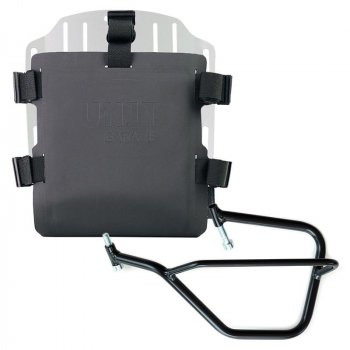 Portabolsa de aluminio con frontal ajustable de Hypalon y enganche rápido + marco