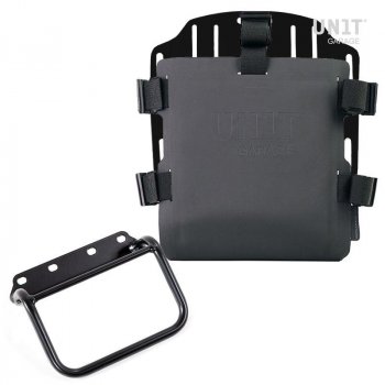 Portabolsa de aluminio con frontal ajustable de Hypalon y enganche rápido + marco