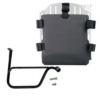 Portabolsa de aluminio con frontal ajustable de Hypalon y enganche rápido + marco