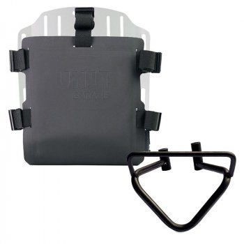 Portabolsa de aluminio con frontal ajustable de Hypalon y enganche rápido + marco