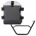 Portabolsa de aluminio con frontal ajustable de Hypalon y enganche rápido + marco