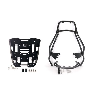 Portaequipajes con asas para pasajero + Placa superior del baúl original de BMW F450GS
