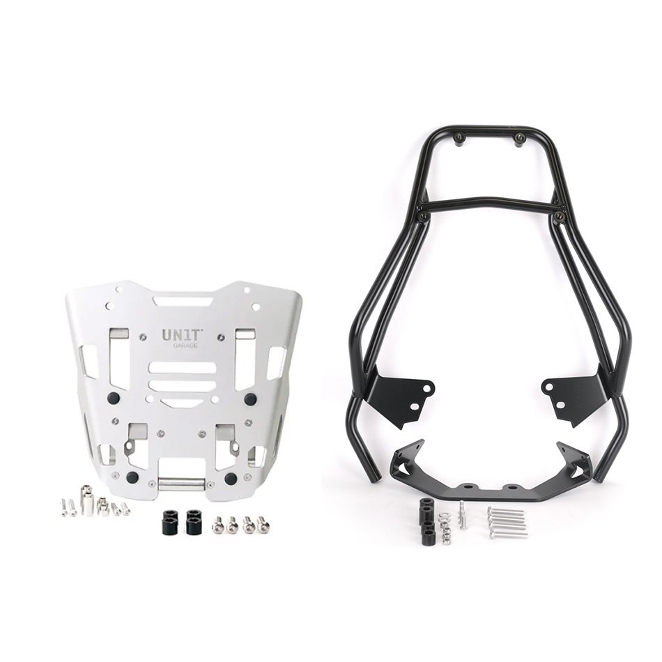Portaequipajes con asas para pasajero + Placa superior del baúl original de BMW F450GS