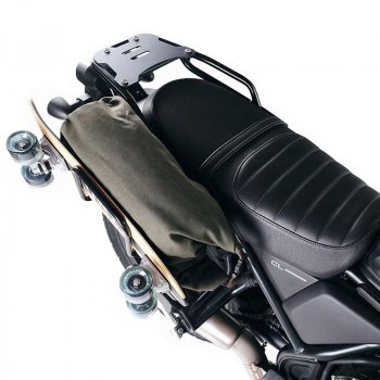 Portaequipajes trasero con asas de pasajero Honda CL500 (color negro)