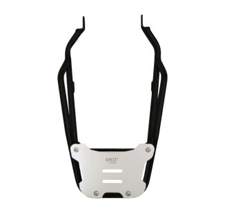 Portaequipajes trasero negro con asideros para el pasajero Triumph Scrambler 1200 X y XE.