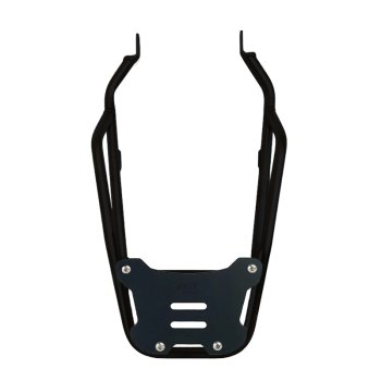 Portaequipajes trasero negro con asideros para el pasajero Triumph Scrambler 1200 X y XE.