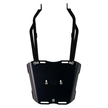 Portaequipajes trasero negro con asideros para el pasajero Triumph Scrambler 1200 X y XE.