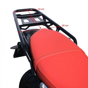 Portaequipajes trasero NineT para topcase