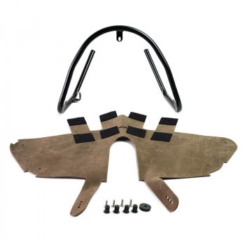 Protección de tubo con acabado dividido de cuero