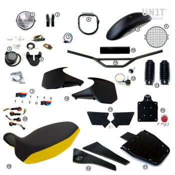 Kit básico R1150R con paneles laterales del tanque