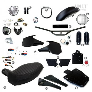 Kit básico R1150R con paneles laterales del tanque