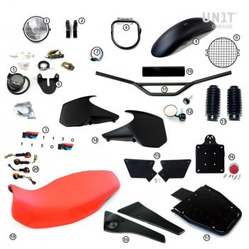 Kit básico R1150R con paneles laterales del tanque