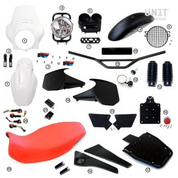 Kit R1150R PRO con paneles laterales de depósito (Alpine White)