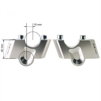 Elevadores de manillar traseros y elevados para BMW R1300GS y ADV